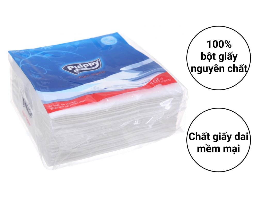 Khăn Giấy Vuông Pulppy