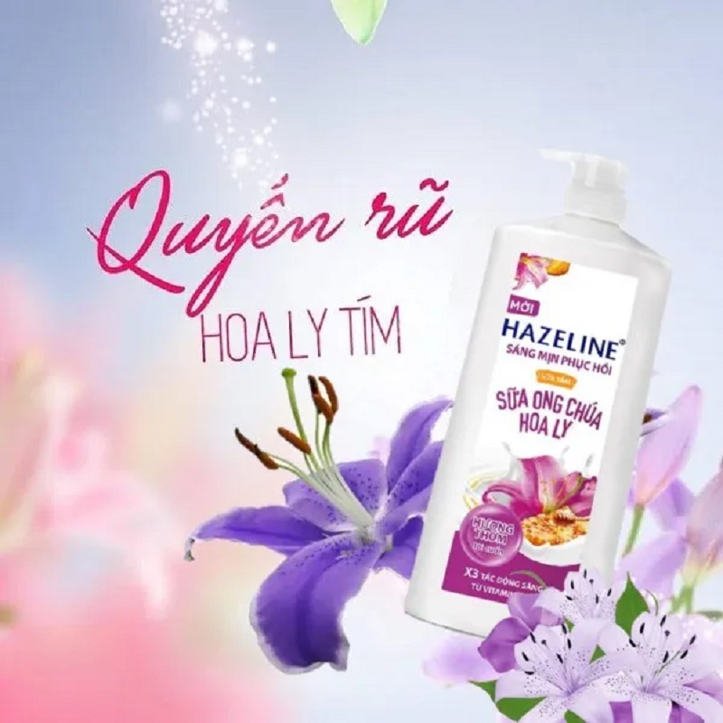 Sữa Tắm HAZELINE Sữa Ong Chúa Hoa Ly 667ml