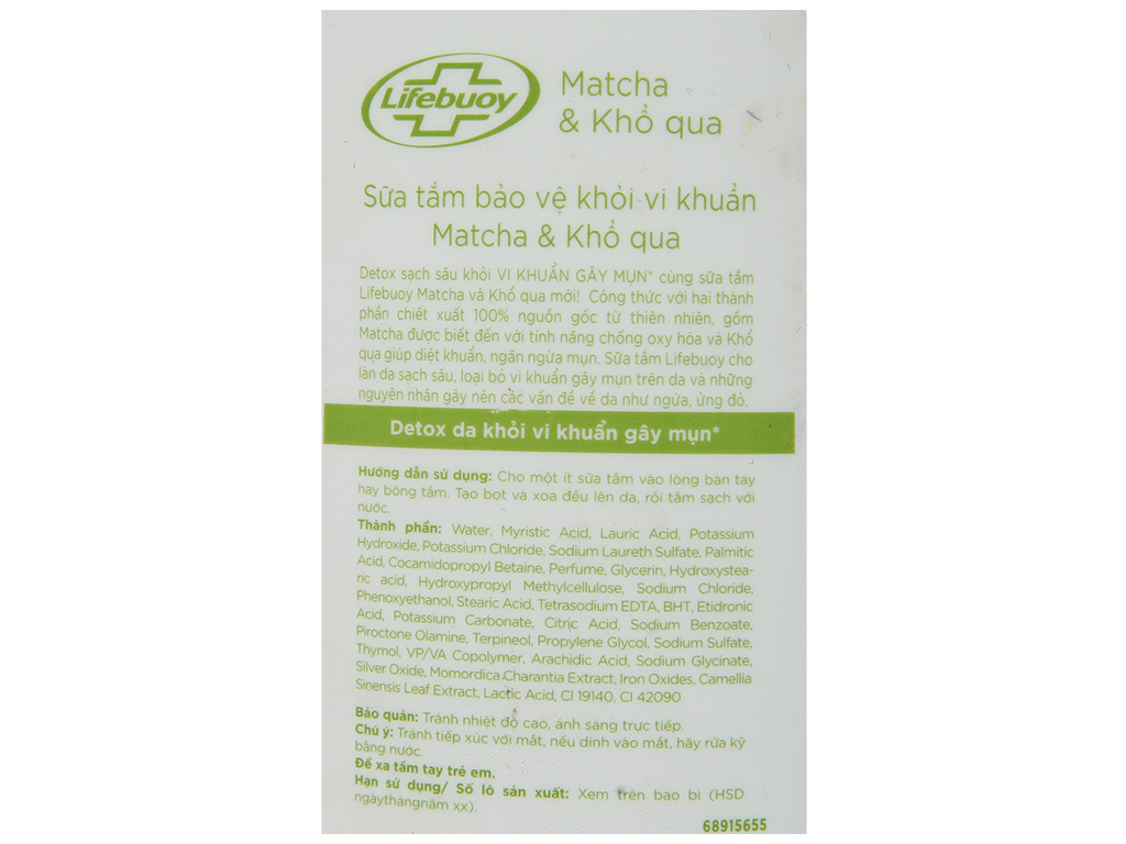 Sữa Tắm LIFEBUOY Matcha & Khổ Qua 782ml