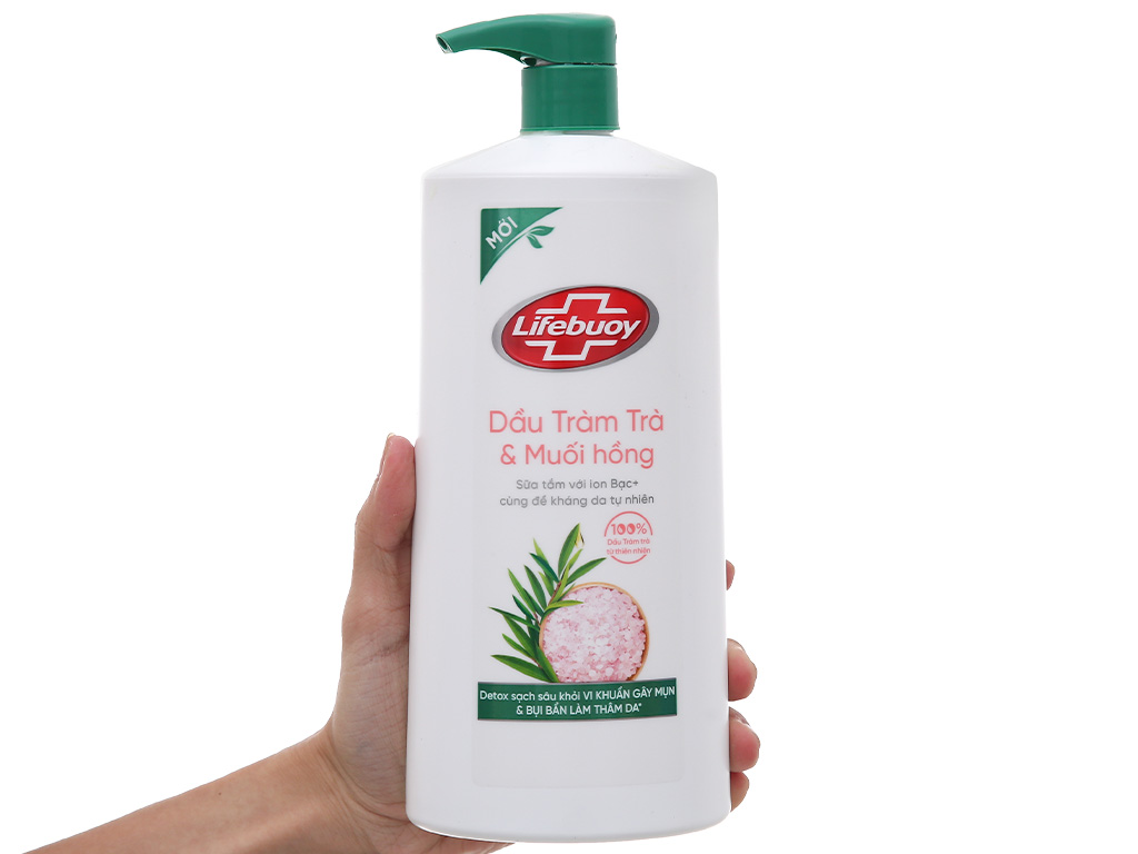 Sữa Tắm LIFEBUOY Tràm Trà Và Muối Hồng 782ml Sữa Tắm LIFEBUOY Tràm Trà Và Muối Hồng 782ml