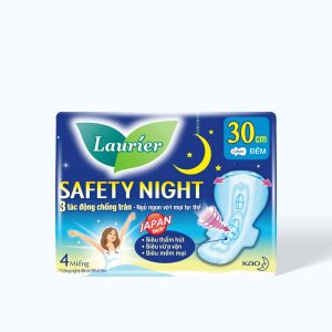 Băng Vệ Sinh Laurier - Ban Đêm 30cm ( 4 Miếng )