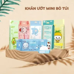 Khăn Ướt Bỏ Túi Mini - Set 8 gói/64 Tờ
