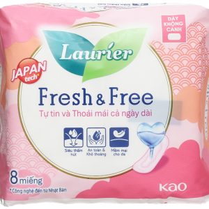 Băng Vệ Sinh Laurier - Dày Không cánh (8 Miếng)