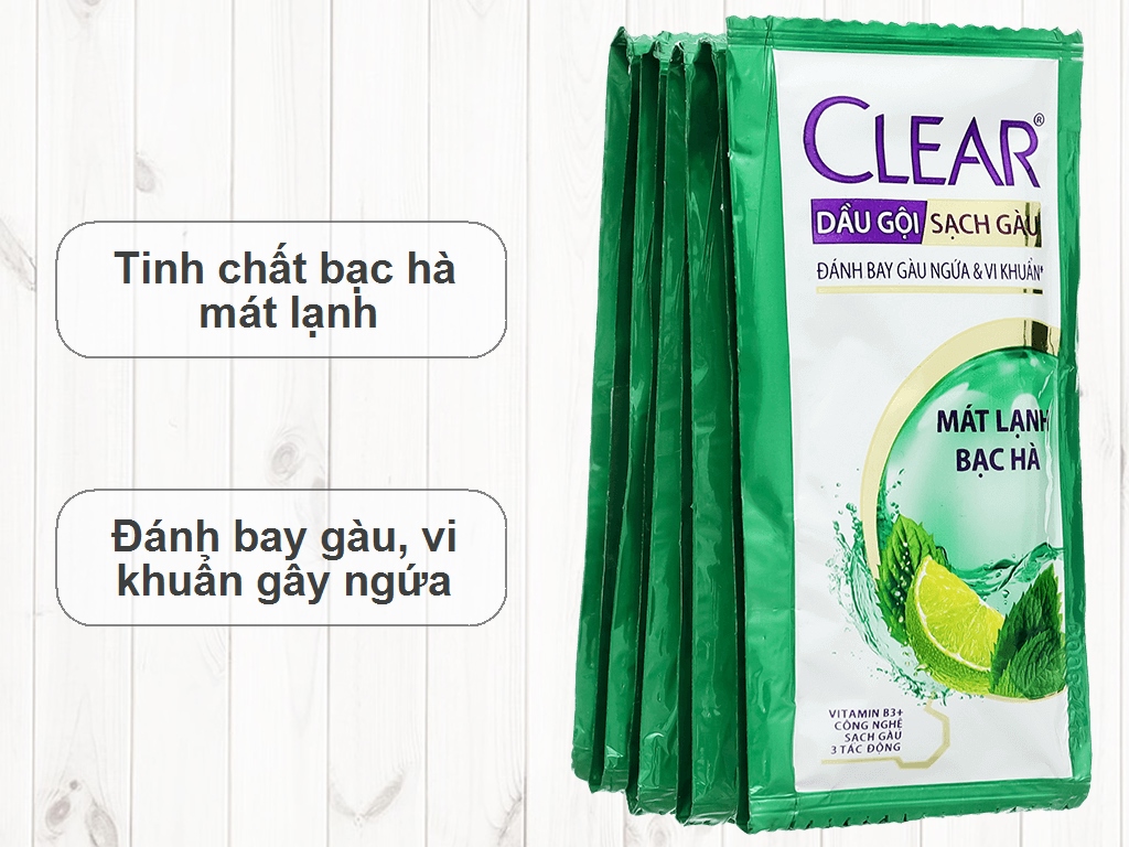 Dây Gội Clear Bạc Hà