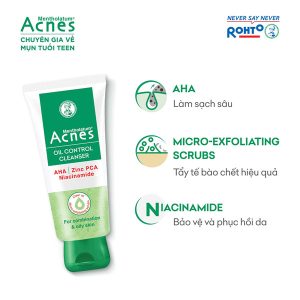 Gel Rửa Mặt ROHTO - Acnes Kiểm Soát Nhờn 100g