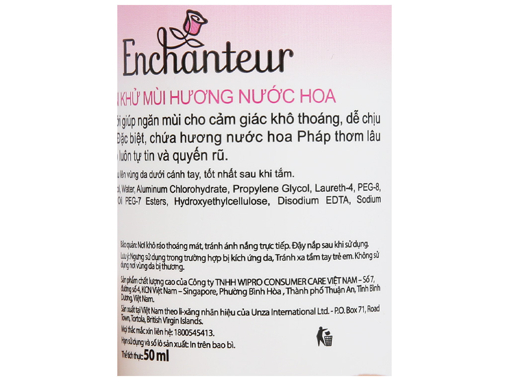 Lăn Khử Mùi ENCHANTEUR 50ml