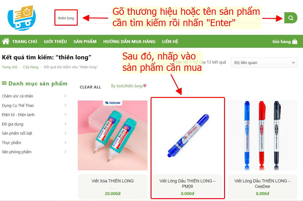 2. Chọn sản phẩm www.bachhoatuanthu.com